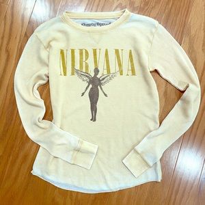 Rowdy Sprout kids Nirvana thermal shirt